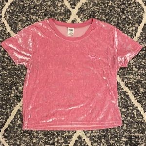 Medium, PINK cropped shirt